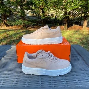Women's Size 10 Nike Air Force 1 Pixel Casual Shoe Particle Beige CK6649-200